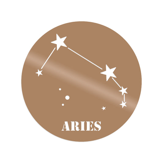 Aries Horoscope - Copper - Decorative Metal Wall Accessory