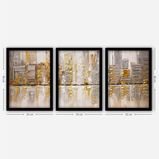 3SC184 - Decorative Framed Painting (3 Pieces)