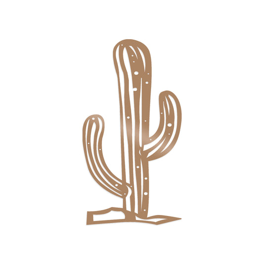 Cactus2 - Copper - Decorative Metal Wall Accessory