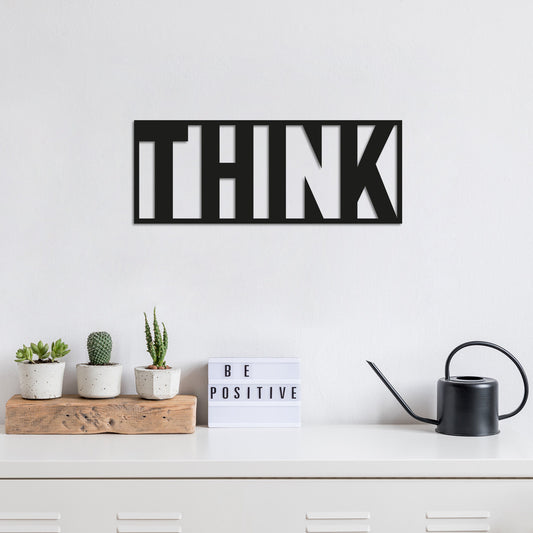 Think - Decorative Metal Wall Accessory