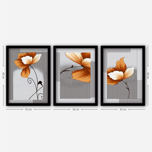3SC123 - Decorative Framed Painting (3 Pieces)