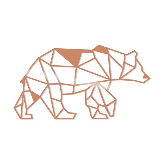 Bear2 - Copper - Decorative Metal Wall Accessory