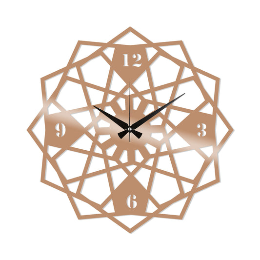Metal Wall Clock 27 - Copper - Decorative Metal Wall Clock