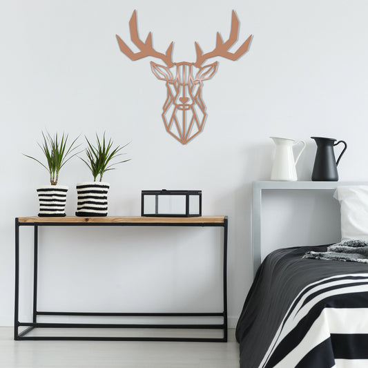Deer2 - Copper - Decorative Metal Wall Accessory