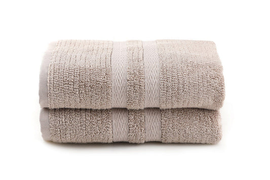 Ayliz - Light Brown - Hand Towel Set (2 Pieces)