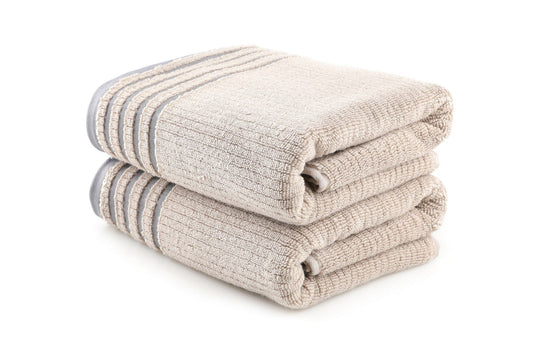 Mayra - Light Brown - Hand Towel Set (2 Pieces)