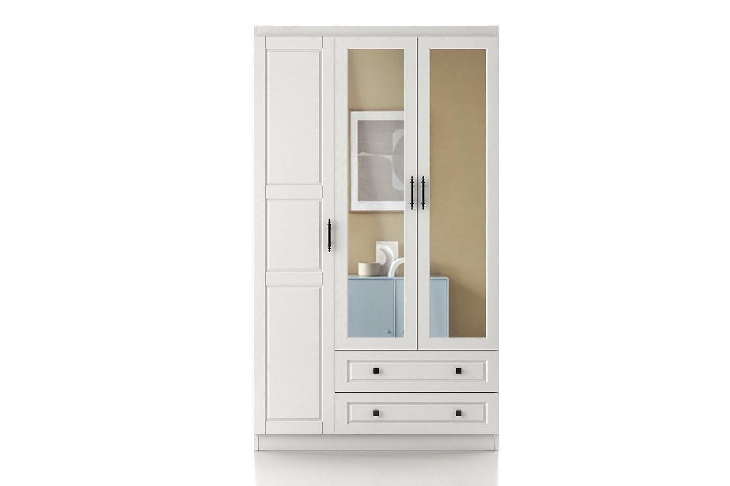 Bahar 653 - White - Wardrobe