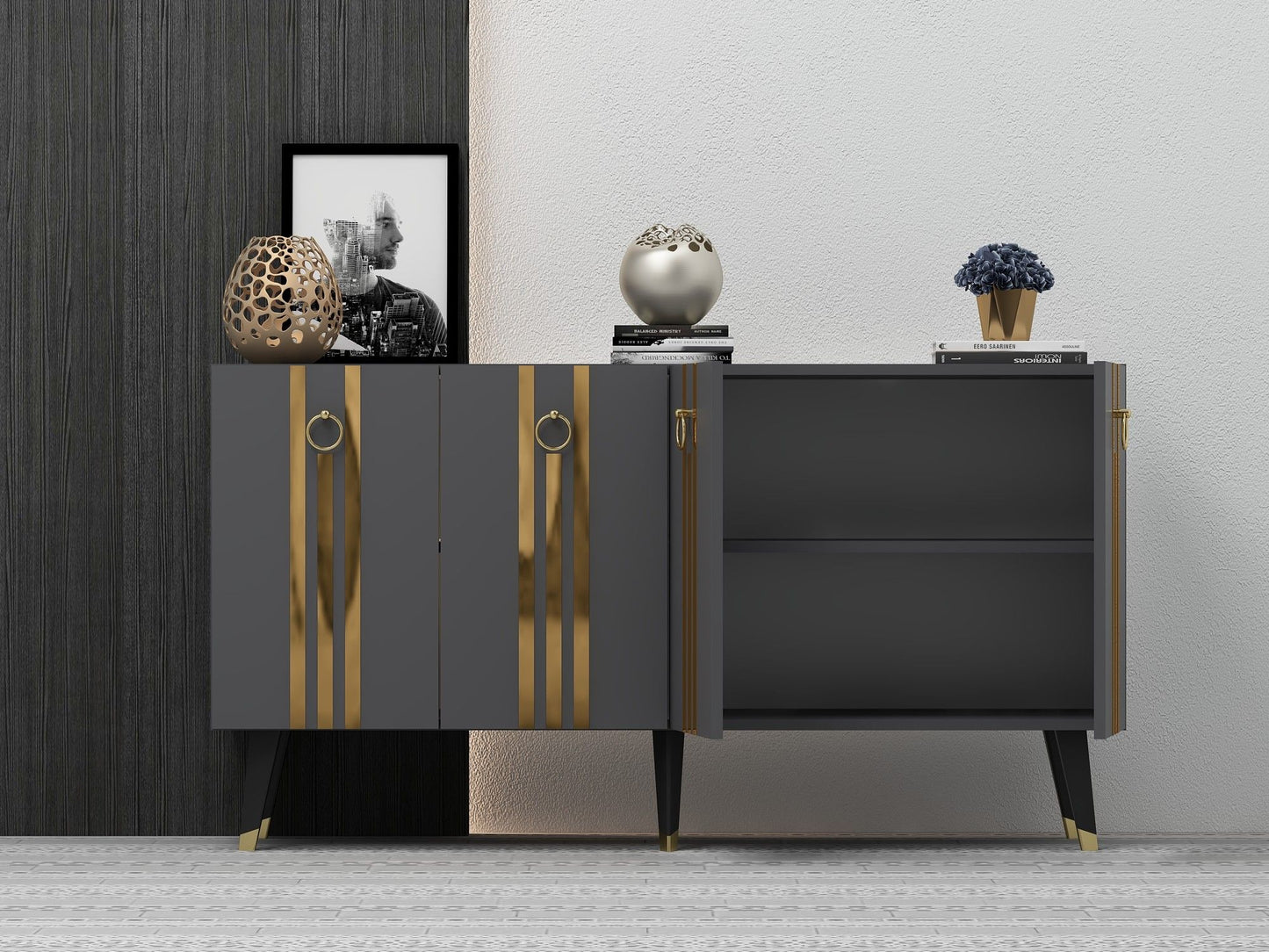 Isil v2 - Anthracite, Gold - Console