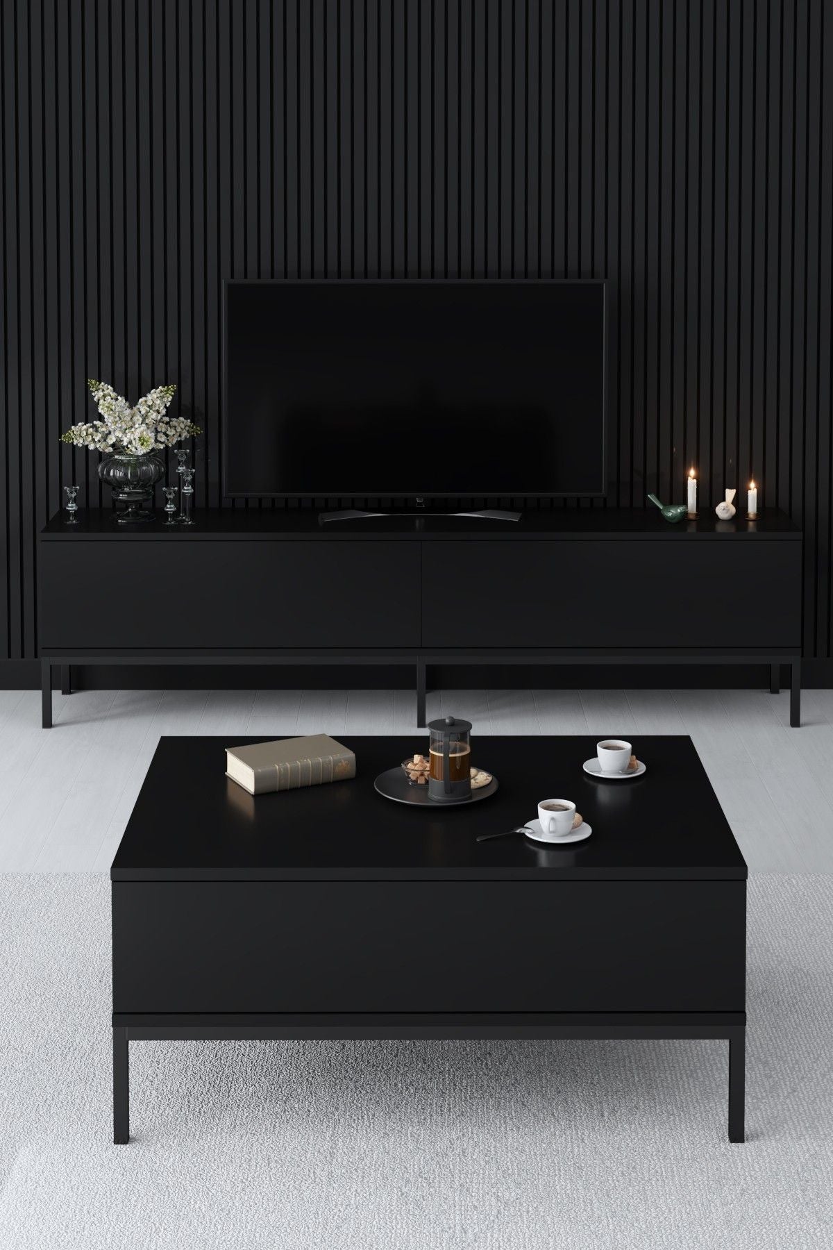 Lord - Black - TV Stand