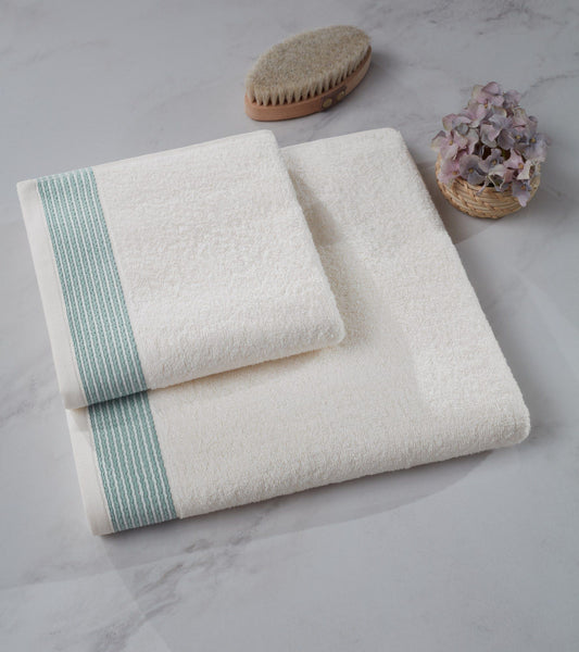 Colourful Ivory - Mint - Towel Set (2 Pieces)