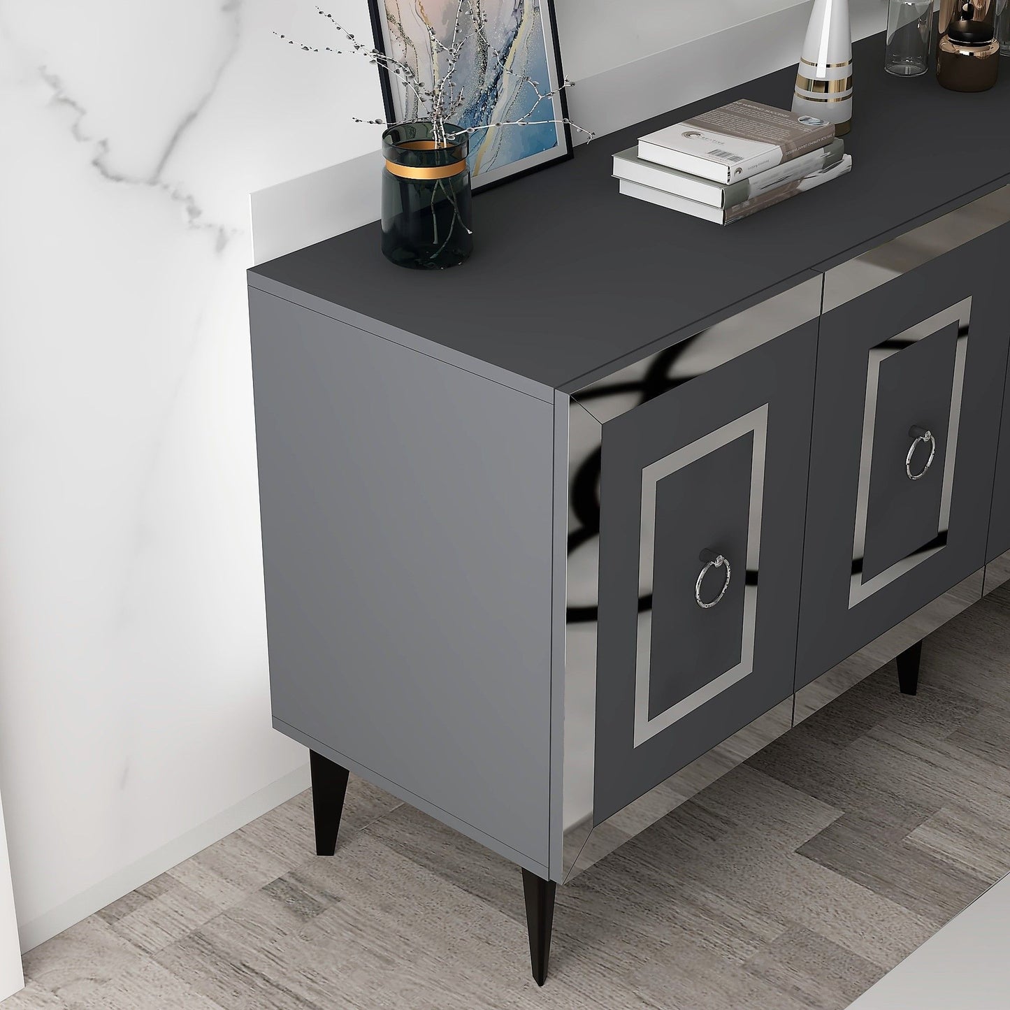 Karya - Anthracite, Silver - Console