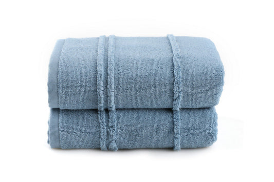Arden - Blue - Bath Towel Set (2 Pieces)