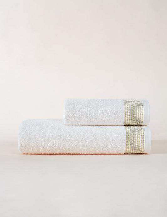Colourful Ivory -Gold - Towel Set (2 Pieces)