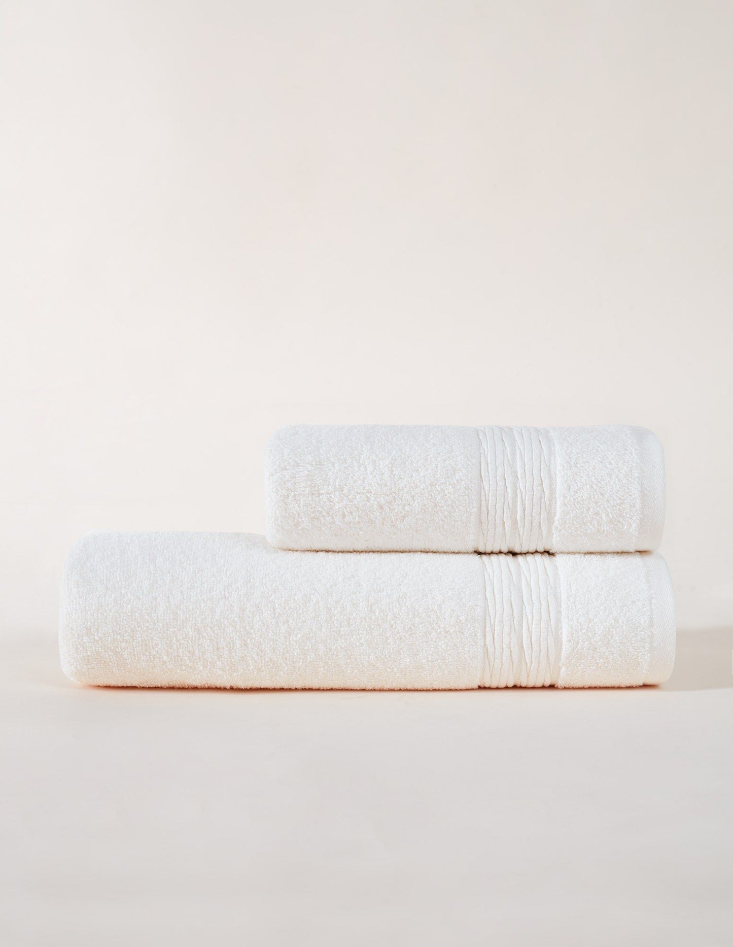 Colorful Twist - White - Towel Set (2 Pieces)