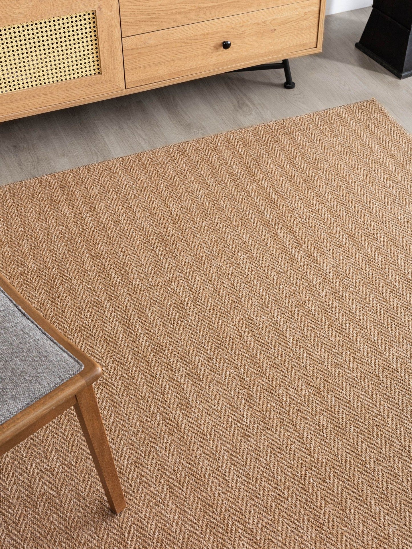 0503 Jut - Brown - Carpet (100 x 200)