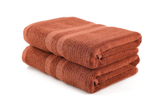 Ayliz - Dark Brown - Bath Towel Set (2 Pieces)