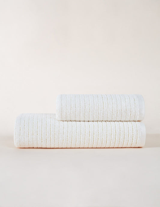Colourful Striped - Gold - Towel Set (2 Pieces)
