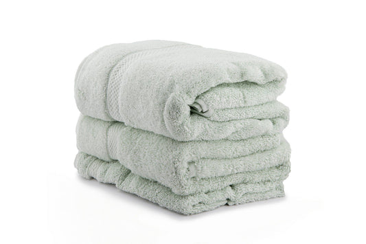 Colorful - Light Water Green - Towel Set (3 Pieces)