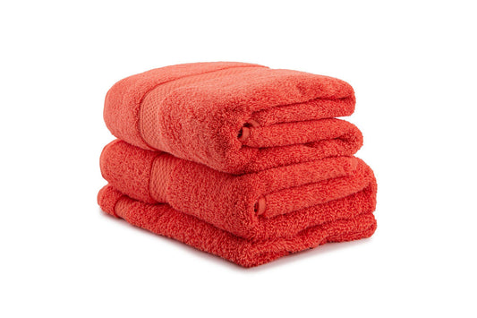 Colorful - Orange - Towel Set (3 Pieces)