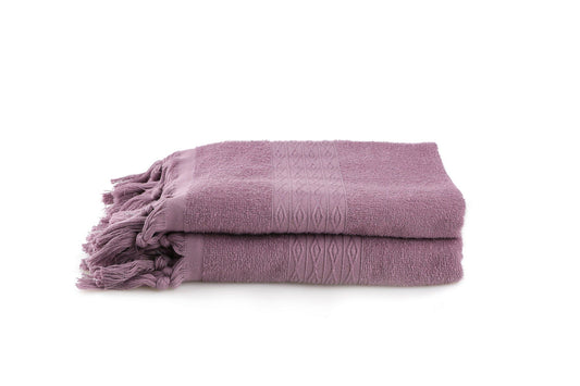Terma - Plum - Hand Towel Set (2 Pieces)