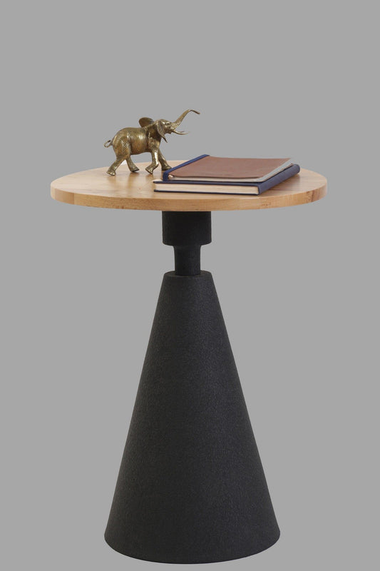 Kule - Black, Natural - Side Table