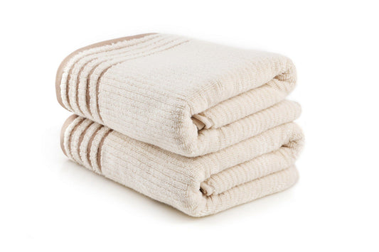 Mayra - Cappuccino - Bath Towel Set (2 Pieces)