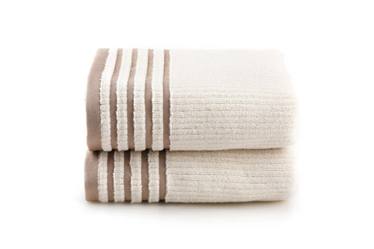 Mayra - Cappuccino - Bath Towel Set (2 Pieces)