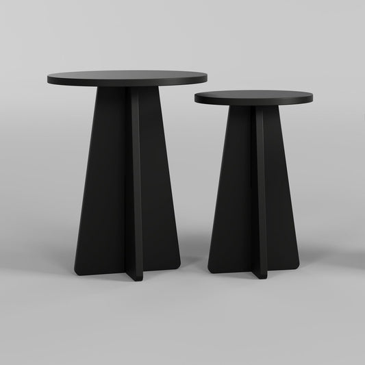 Mushroom 2 - Black - Coffee Table Set