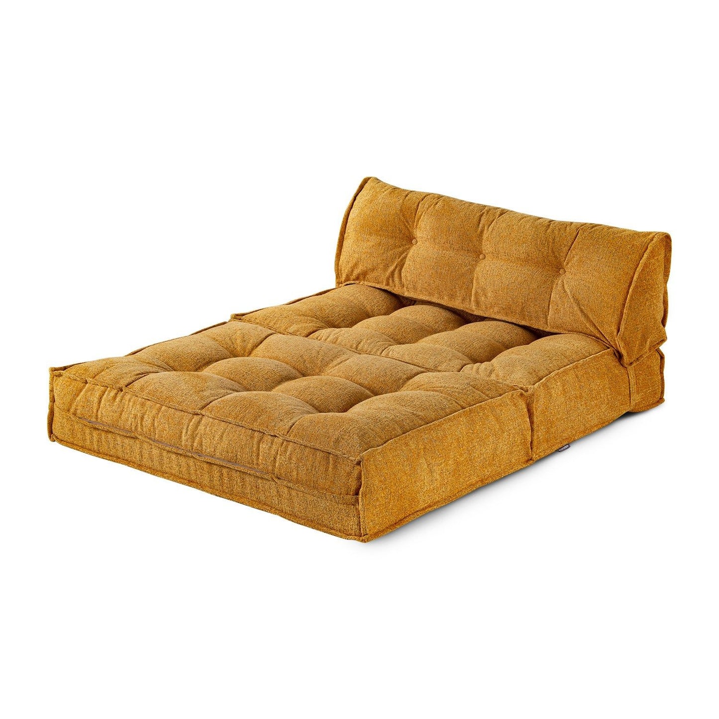 Mocca - Mustard - 2-Seat Sofa-Bed