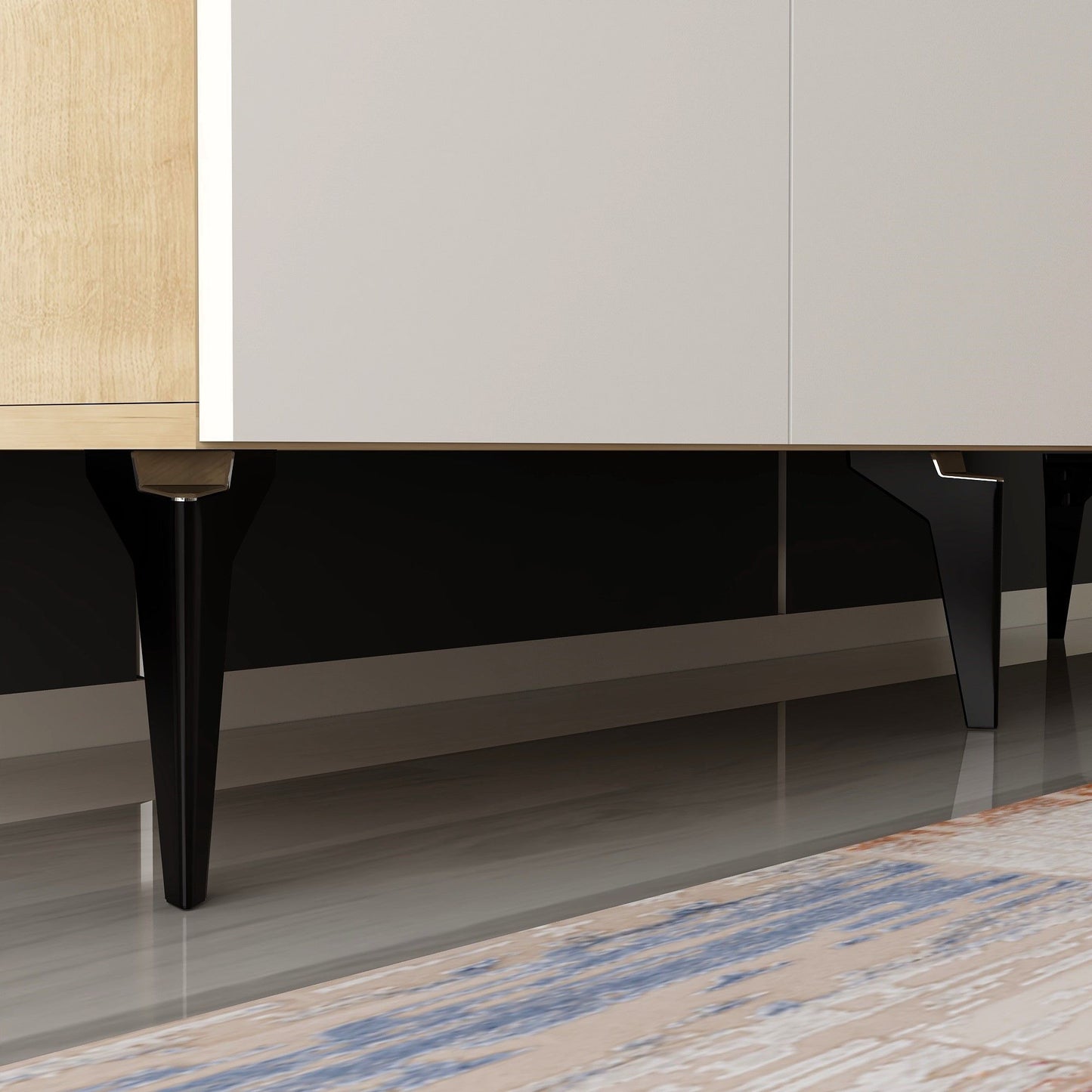 Asimo - Sapphire Oak, White - Console