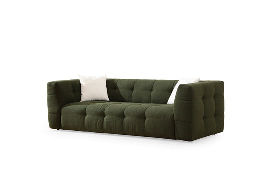 Cady - Green - 3-Seat Sofa