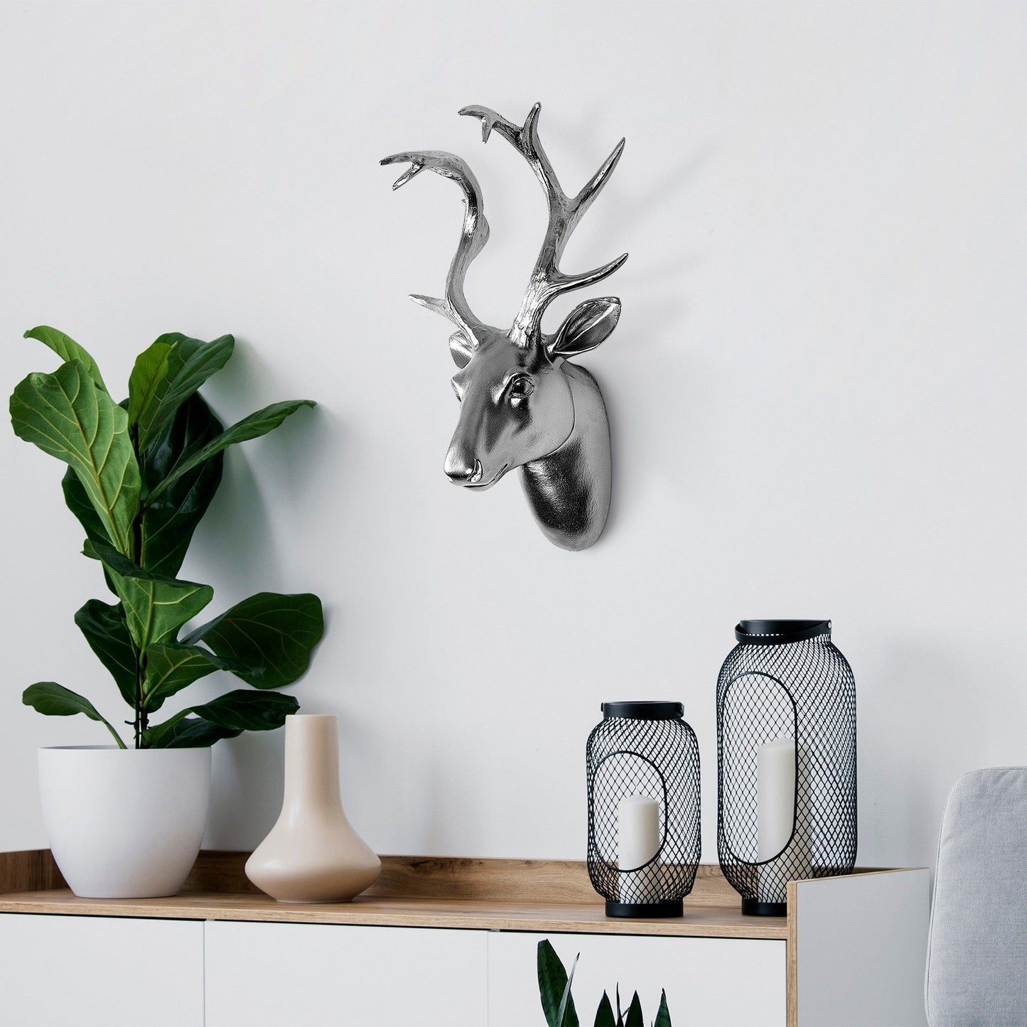 Bust of Deer - 3 - Decorative Wall Accessory