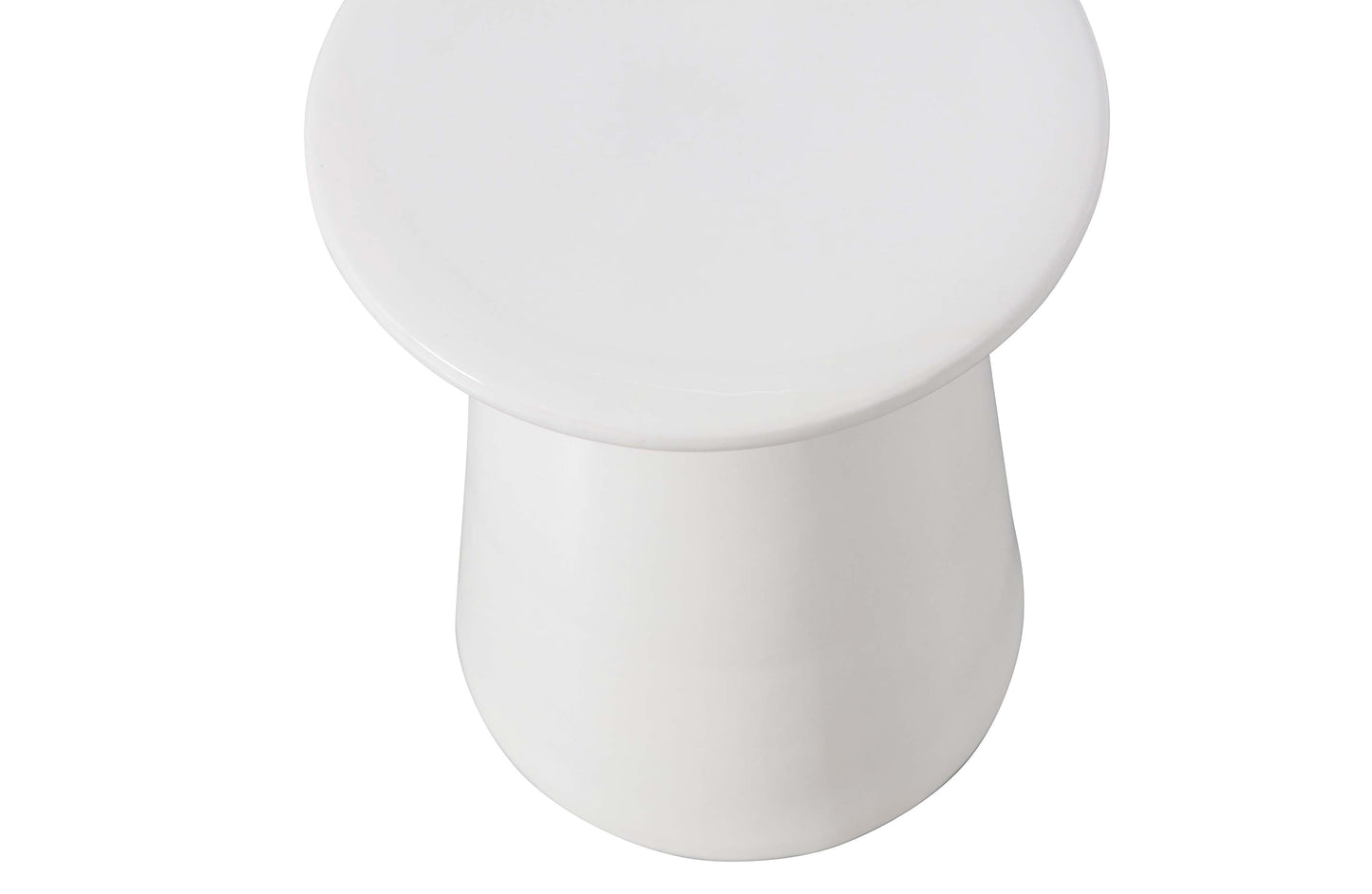 Button - Skammel, Ceramics Hvid 45x35Øcm / Outlet