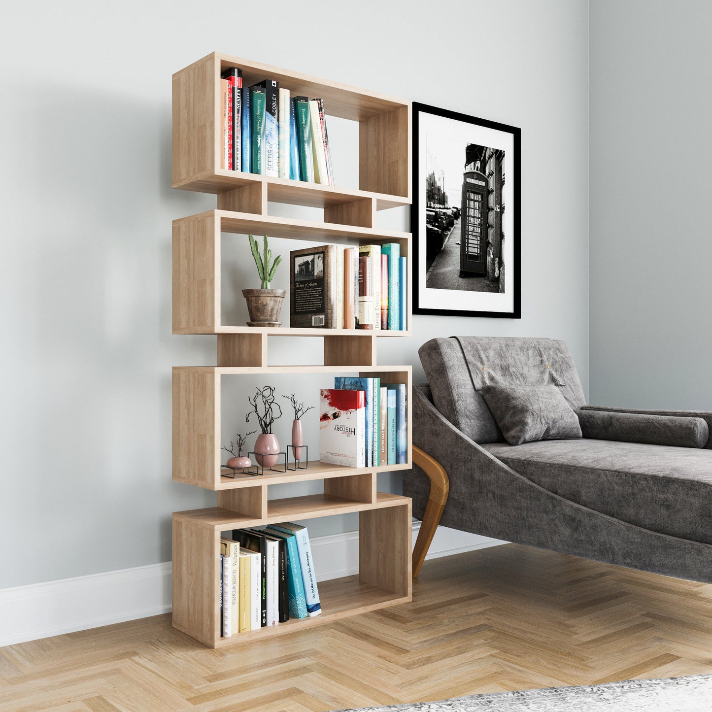 Langdon - Oak - Bookshelf