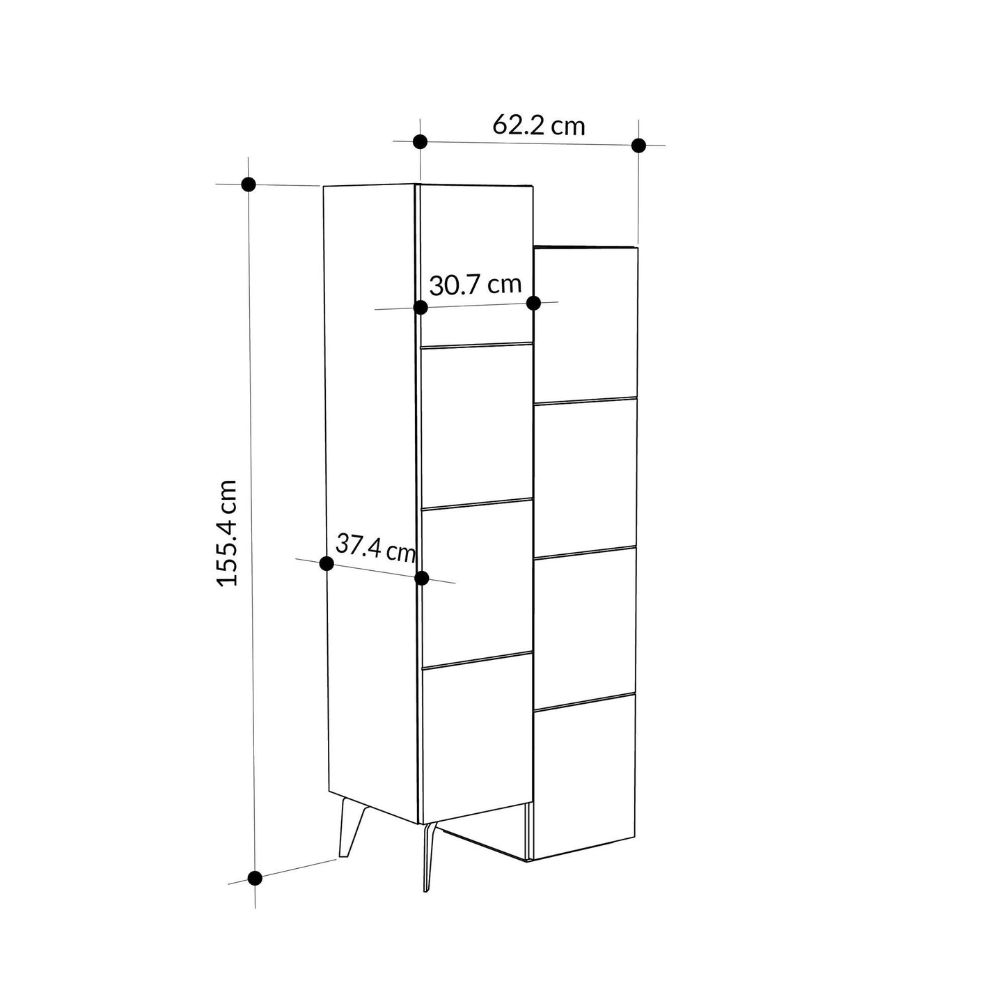 Stair - Light Mocha - Multi Purpose Cabinet