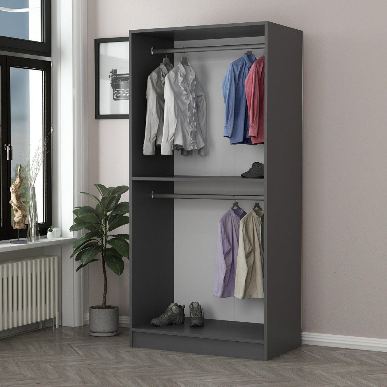 Kalesglas antracit - 210 - Garderobe / Outlet