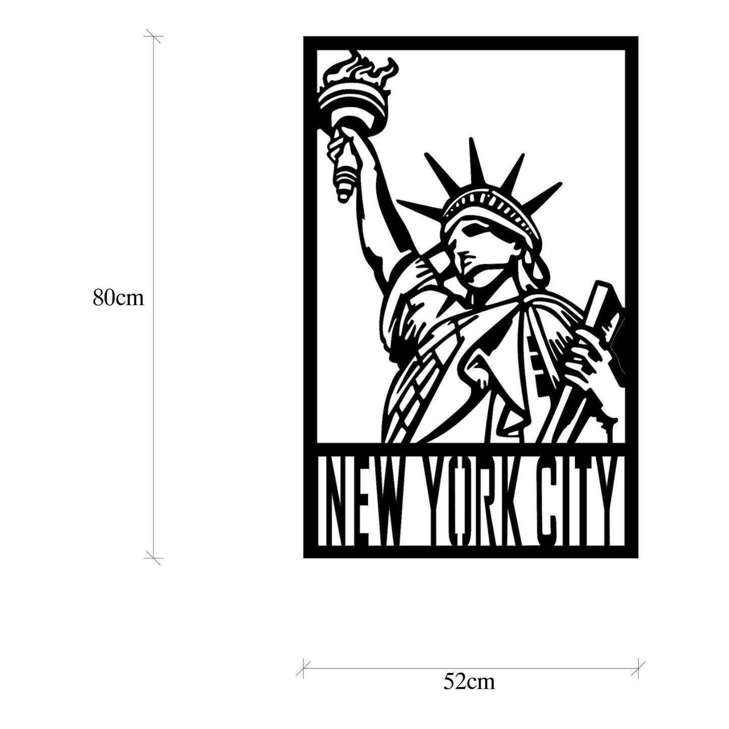 New York City - Decorative Metal Wall Accessory