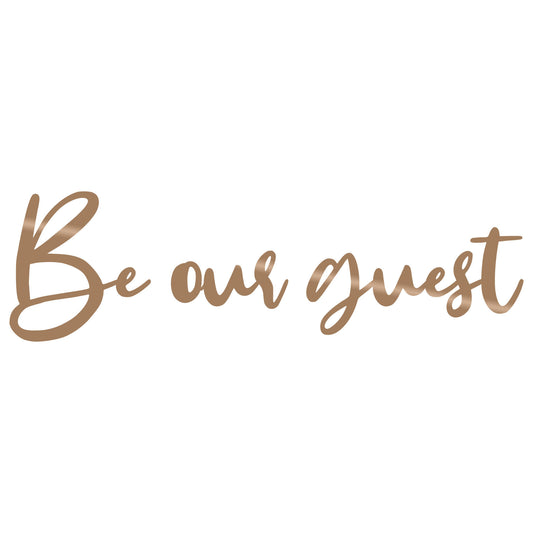 Be Our Guest - Copper - Decorative Metal Wall Accessory