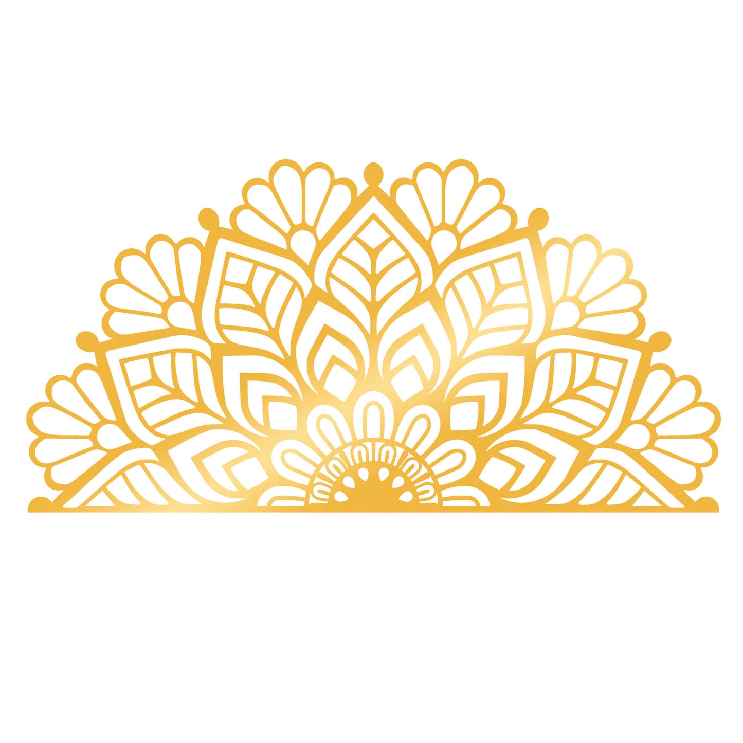 Mandala 2 - Gold - Decorative Metal Wall Accessory