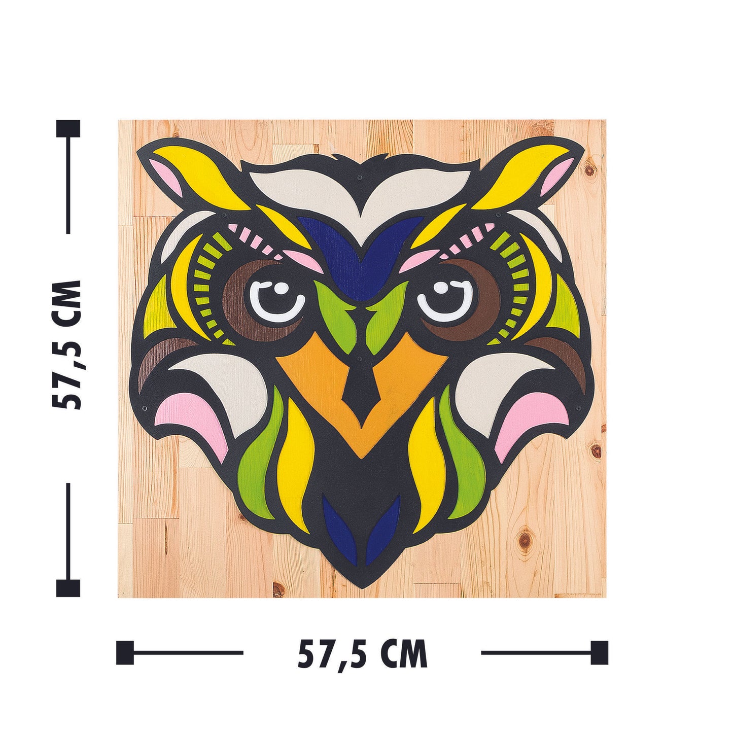 Owl - Decorative Wooden Wall Accessory