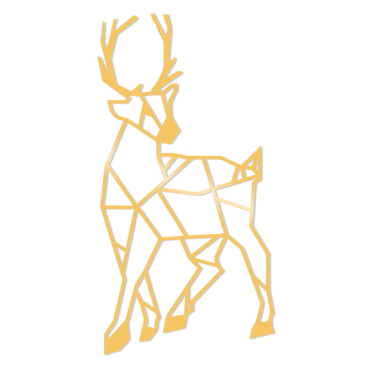 Gazelle Metal Decor - Gold - Decorative Metal Wall Accessory