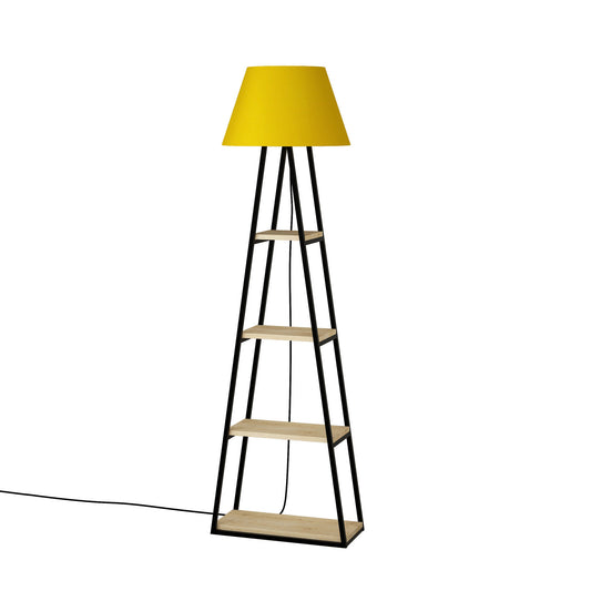 Pal - Oak, Yellow - Floor Lamp