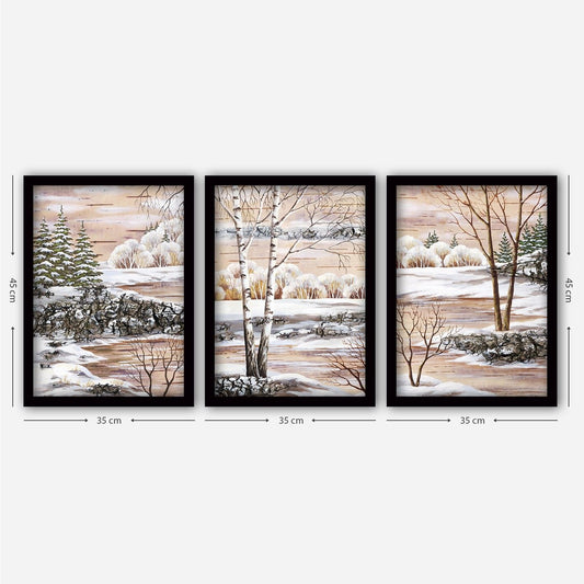 3SC152 - Decorative Framed Painting (3 Pieces)