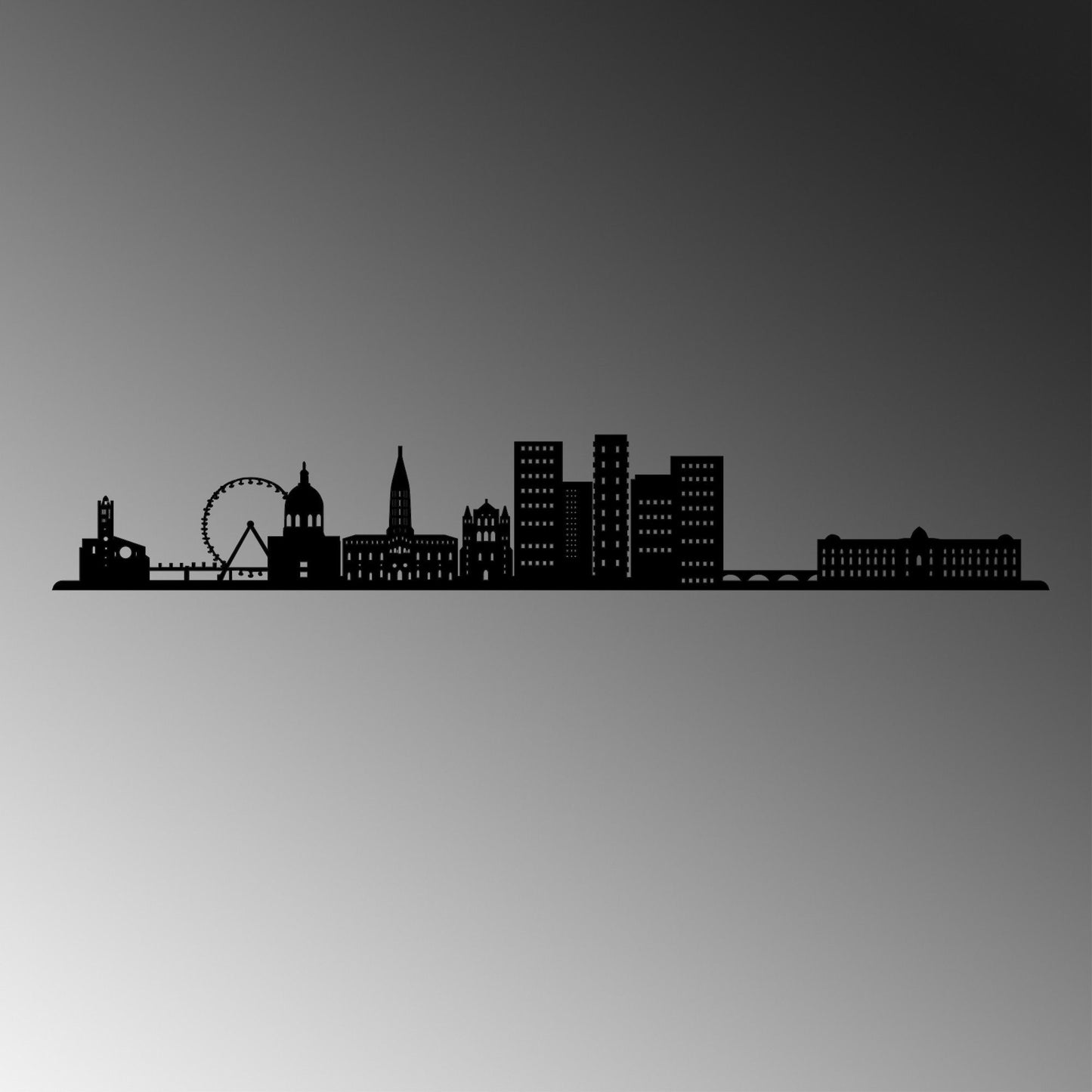 Toulouse Skyline 2 - Decorative Metal Wall Accessory