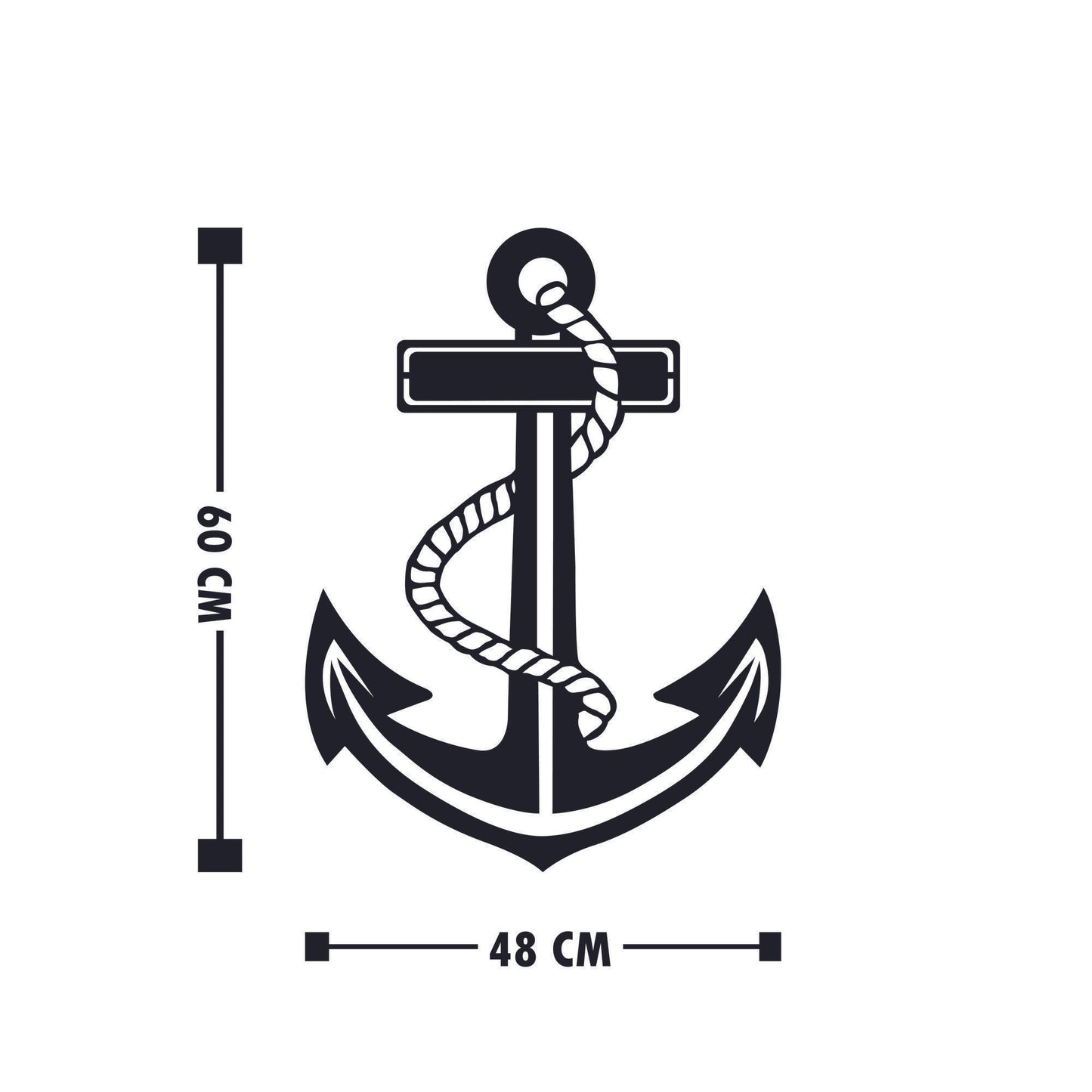 Anchor 3 - Decorative Metal Wall Accessory