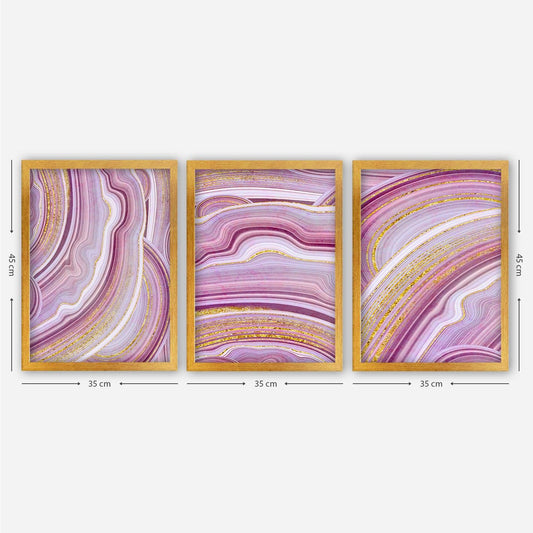 3AC172 - Decorative Framed Painting (3 Pieces)