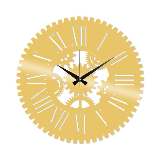 Metal Wall Clock 24 - Gold - Decorative Metal Wall Clock