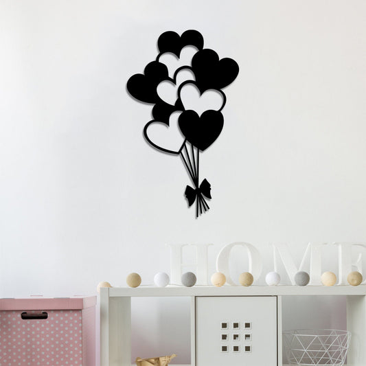 Balloons - Black - Decorative Metal Wall Accessory
