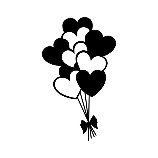 Balloons - Black - Decorative Metal Wall Accessory