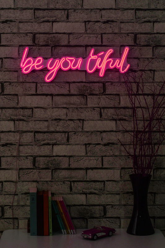 Be you tiful - Pink - Decorative Plastic Led Lighting